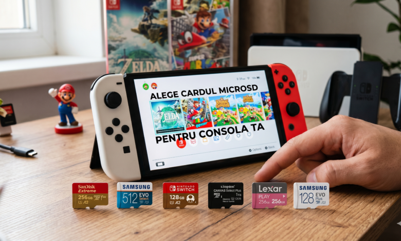 Ce card sa alegi pentru Nintendo Switch